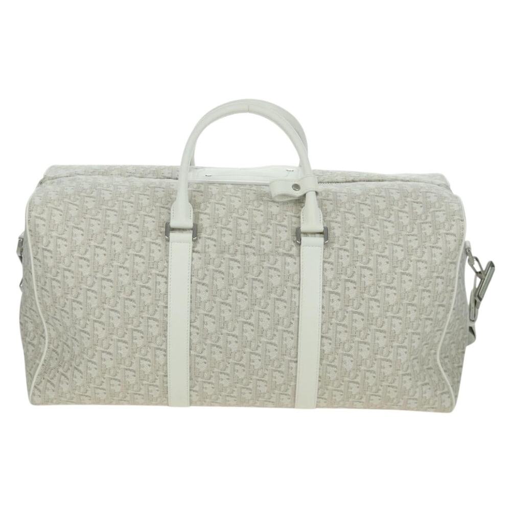 Dior Trotter Boston Bag White